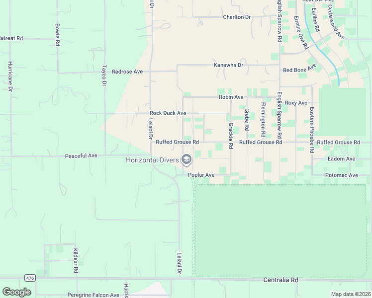 map of restaurants, bars, coffee shops, grocery stores, and more near 12416 Ruffed Grouse Road in Brooksville
