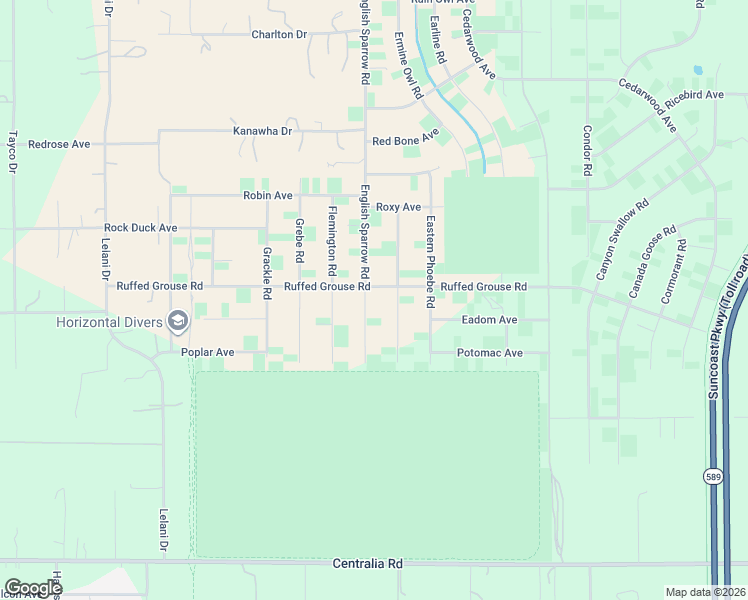 map of restaurants, bars, coffee shops, grocery stores, and more near 13497 English Parrot Road in Brooksville