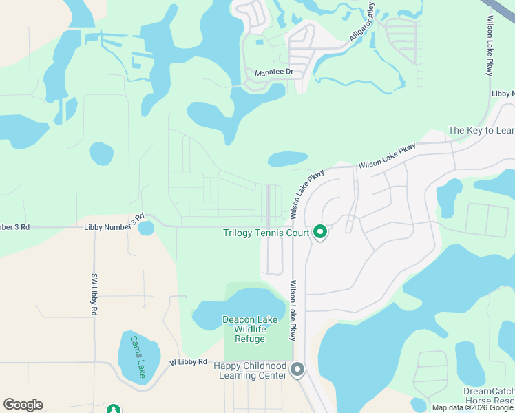 map of restaurants, bars, coffee shops, grocery stores, and more near Libby No 3 Road in Clermont