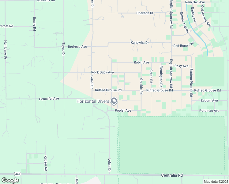 map of restaurants, bars, coffee shops, grocery stores, and more near 12416 Ruffed Grouse Road in Brooksville