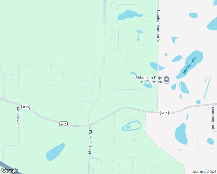 map of restaurants, bars, coffee shops, grocery stores, and more near 14025 Hunters Trace Lane in Clermont