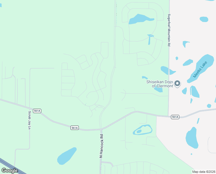 map of restaurants, bars, coffee shops, grocery stores, and more near 14025 Hunters Trace Lane in Clermont