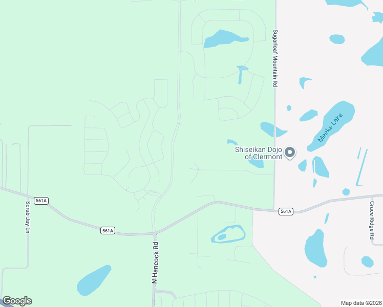 map of restaurants, bars, coffee shops, grocery stores, and more near 14101 Hunters Trace Lane in Clermont
