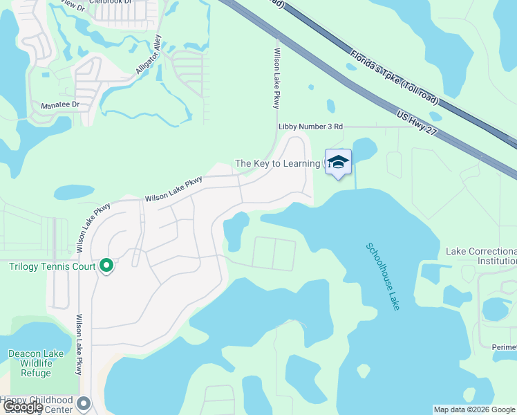 map of restaurants, bars, coffee shops, grocery stores, and more near 232 Bayou Bend Road in Groveland