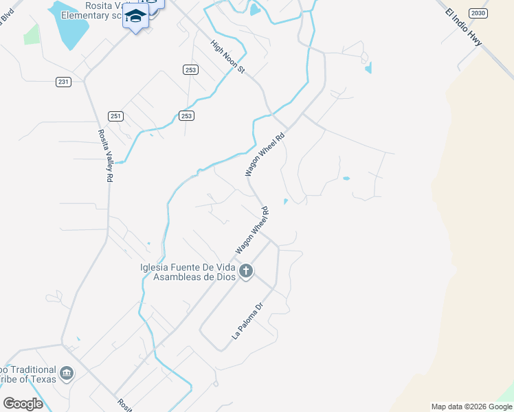 map of restaurants, bars, coffee shops, grocery stores, and more near 1428 Wagon Wheel Road in Eagle Pass