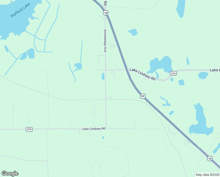 map of restaurants, bars, coffee shops, grocery stores, and more near 18562 Lake Lindsey Road in Brooksville