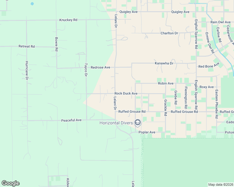 map of restaurants, bars, coffee shops, grocery stores, and more near Rock Duck Avenue in Hernando County