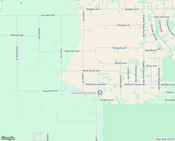 map of restaurants, bars, coffee shops, grocery stores, and more near Rock Duck Avenue in Hernando County