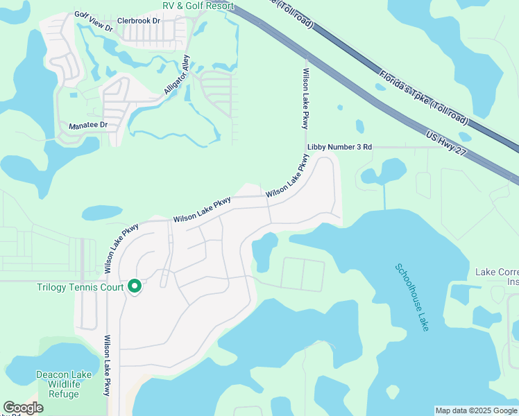 map of restaurants, bars, coffee shops, grocery stores, and more near 158 Crepe Myrtle Drive in Groveland