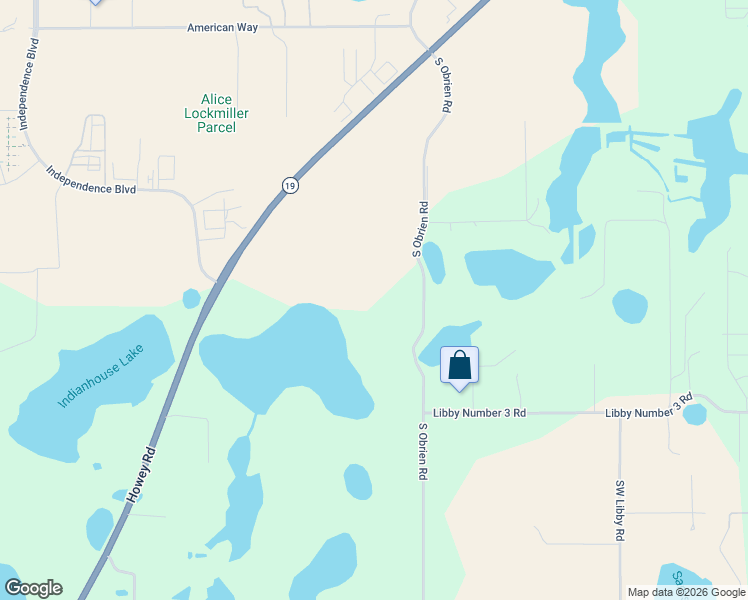 map of restaurants, bars, coffee shops, grocery stores, and more near 19311 South Obrien Road in Groveland
