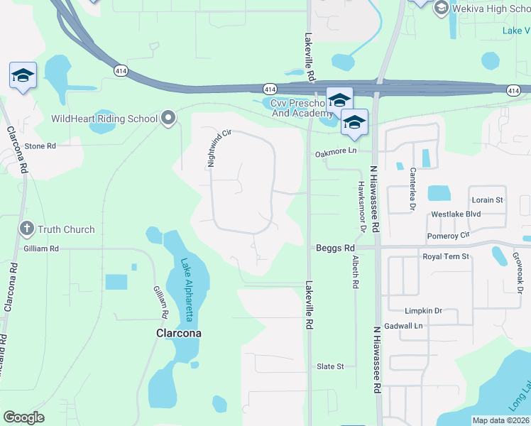 map of restaurants, bars, coffee shops, grocery stores, and more near 6538 Nightwind Circle in Orlando