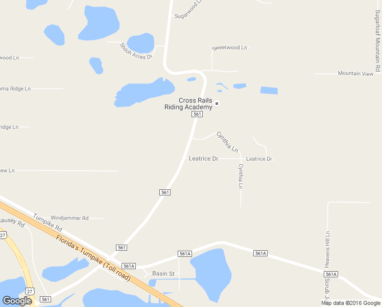 map of restaurants, bars, coffee shops, grocery stores, and more near 12533 Leatrice Drive in Clermont