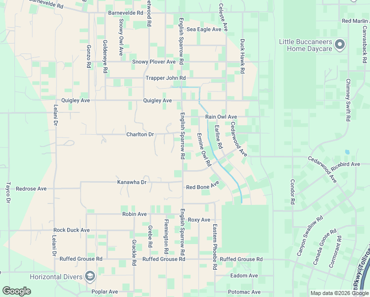 map of restaurants, bars, coffee shops, grocery stores, and more near 14335 English Sparrow Road in Brooksville