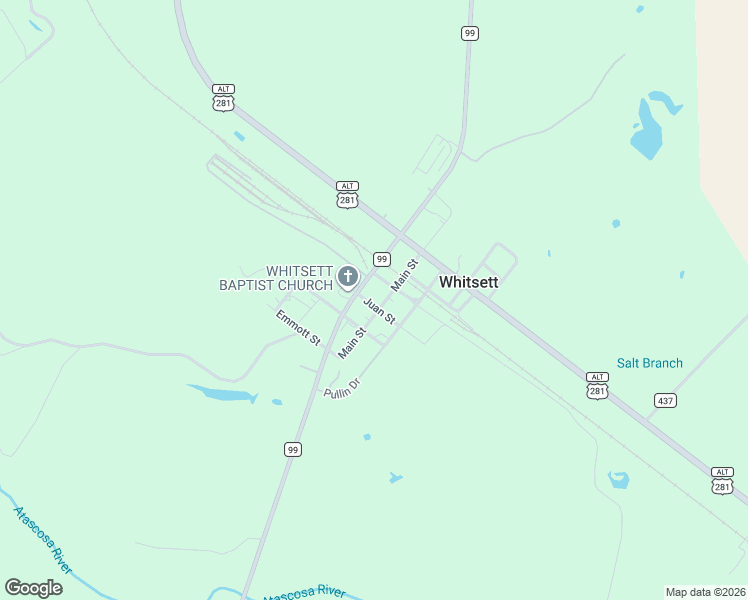 map of restaurants, bars, coffee shops, grocery stores, and more near 232 Main Street in Whitsett