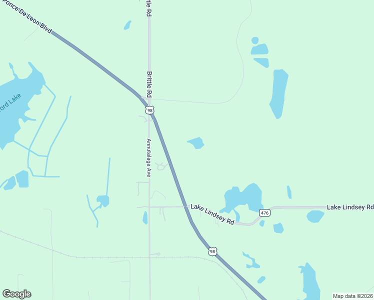 map of restaurants, bars, coffee shops, grocery stores, and more near 14352 Ponce De Leon Boulevard in Brooksville