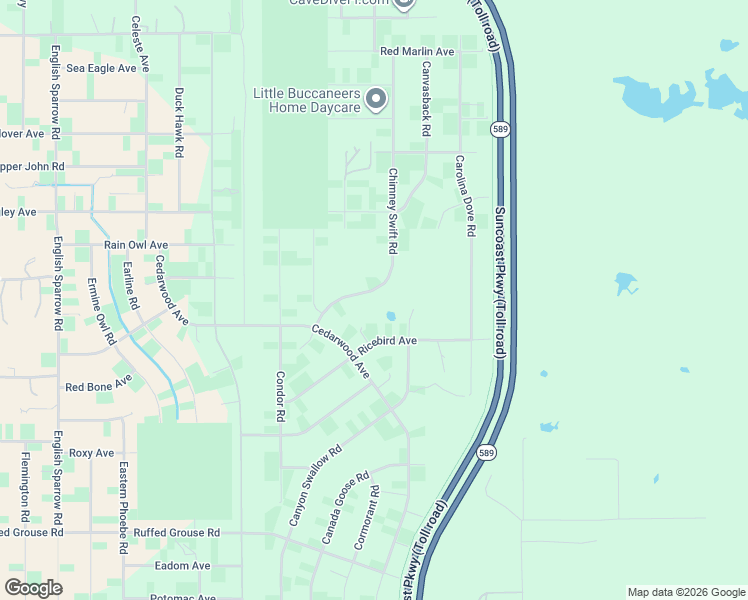map of restaurants, bars, coffee shops, grocery stores, and more near 14368 Chimney Swift Road in Brooksville
