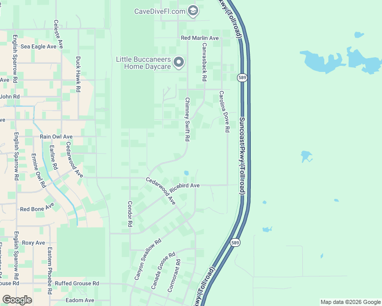 map of restaurants, bars, coffee shops, grocery stores, and more near 14455 Chimney Swift Road in Brooksville