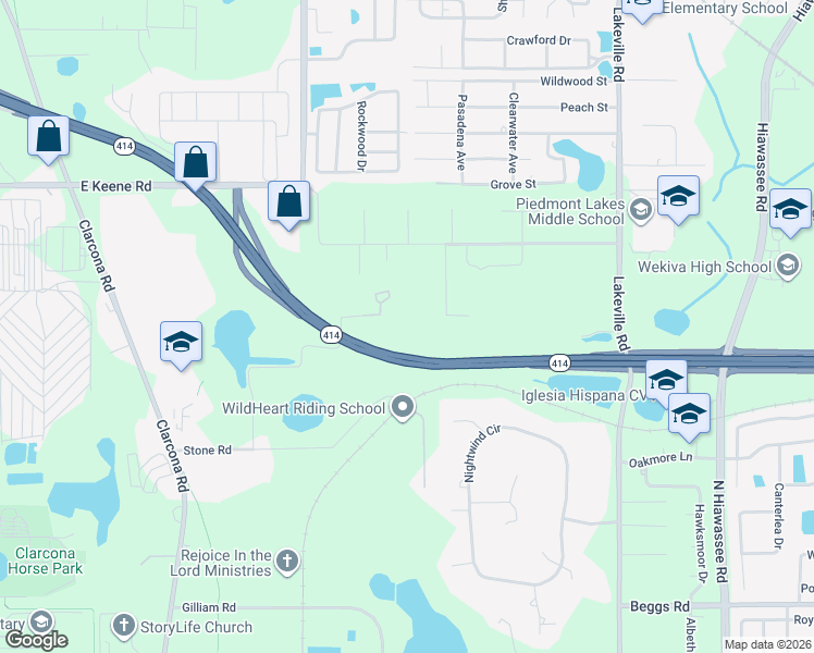 map of restaurants, bars, coffee shops, grocery stores, and more near 43 West Laurel Street in Apopka