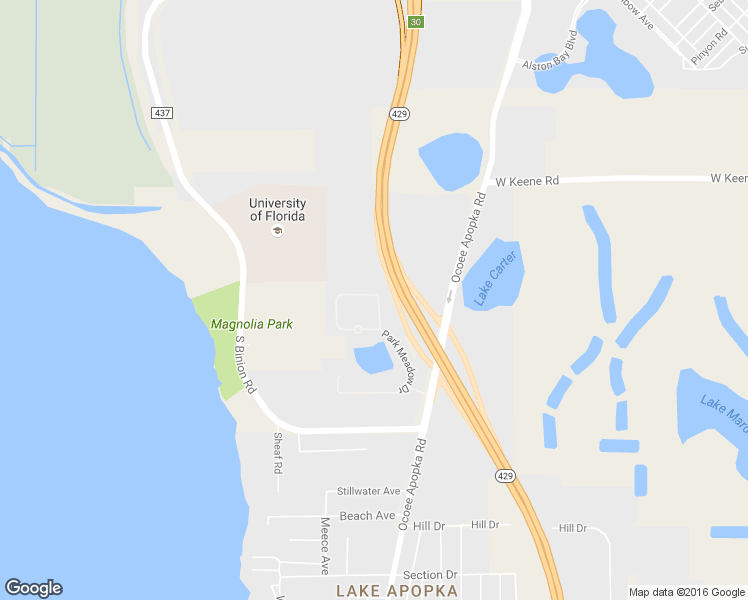 map of restaurants, bars, coffee shops, grocery stores, and more near 2946 Park Meadow Drive in Apopka