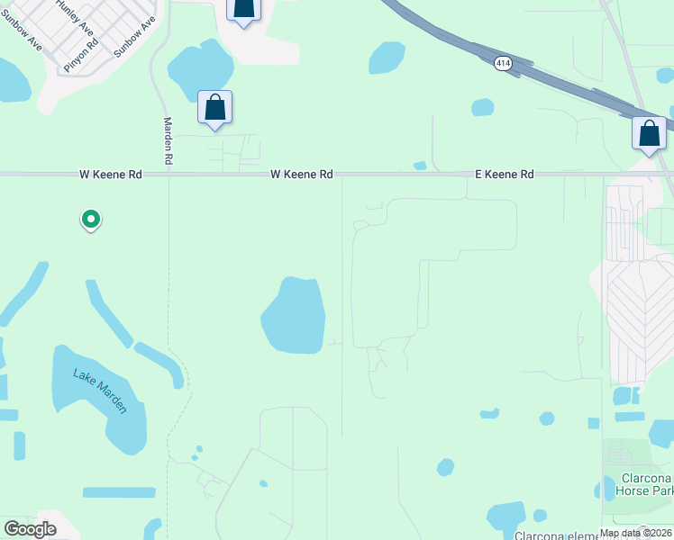 map of restaurants, bars, coffee shops, grocery stores, and more near 2748 McQueen Road in Apopka