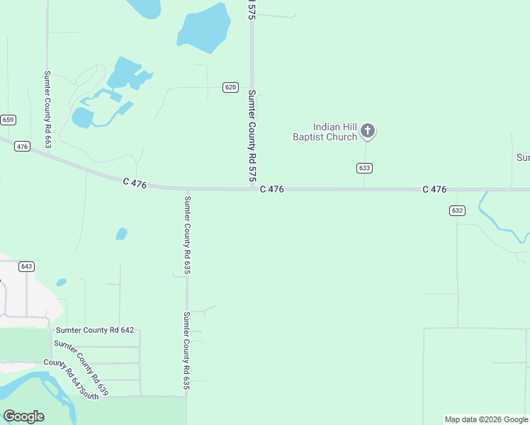 map of restaurants, bars, coffee shops, grocery stores, and more near 7725 County Road 476 in Bushnell