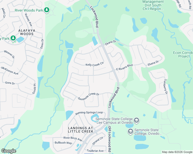 map of restaurants, bars, coffee shops, grocery stores, and more near 1303 Carpenter Branch in Oviedo