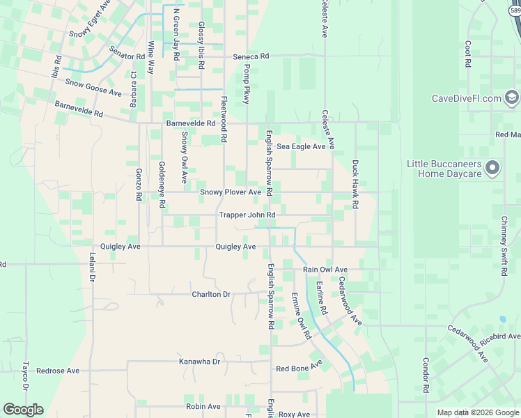 map of restaurants, bars, coffee shops, grocery stores, and more near 13166 Snowy Plover Avenue in Brooksville