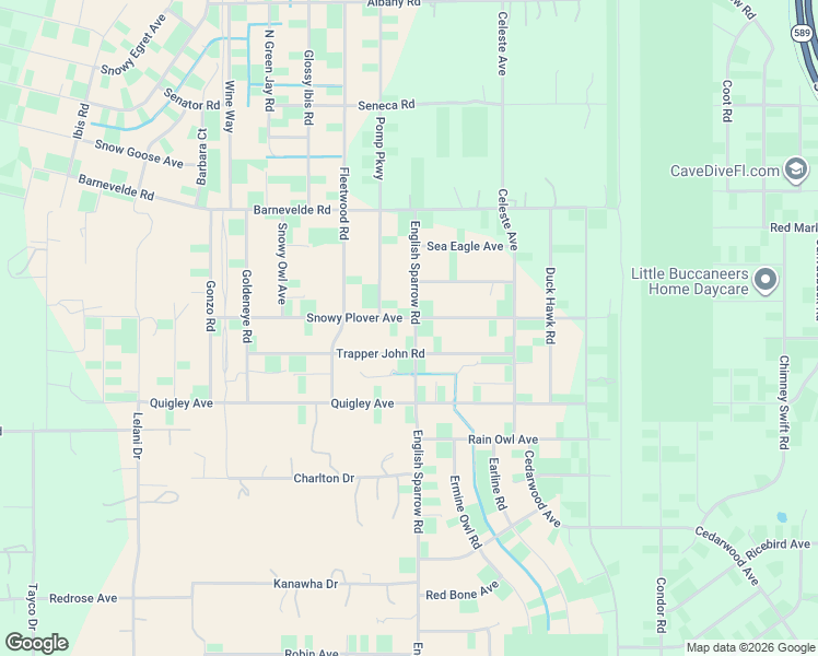 map of restaurants, bars, coffee shops, grocery stores, and more near 13166 Snowy Plover Avenue in Brooksville