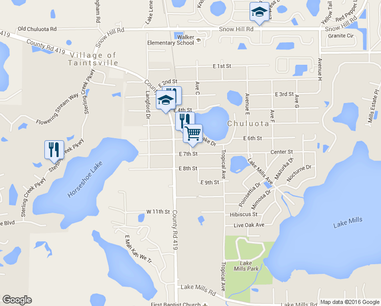 map of restaurants, bars, coffee shops, grocery stores, and more near 1199 Twin Rivers Boulevard in Oviedo