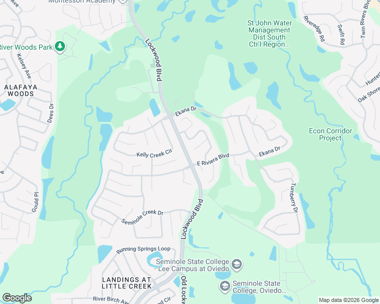 map of restaurants, bars, coffee shops, grocery stores, and more near 1012 Quaker Ridge Court in Oviedo