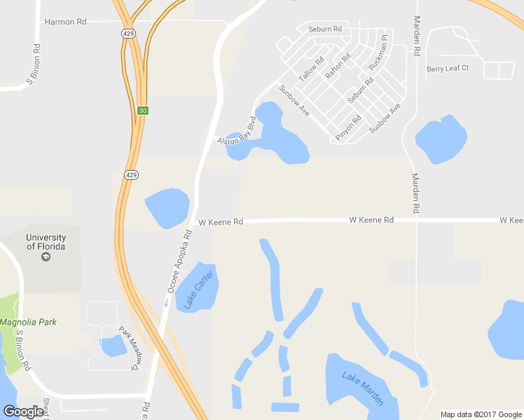 map of restaurants, bars, coffee shops, grocery stores, and more near 1519 West Keene Road in Apopka