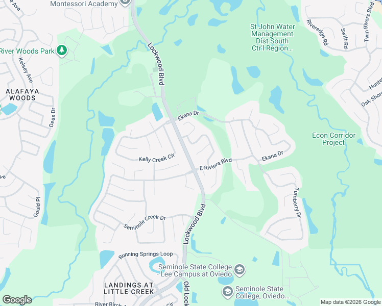 map of restaurants, bars, coffee shops, grocery stores, and more near 1012 Quaker Ridge Court in Oviedo