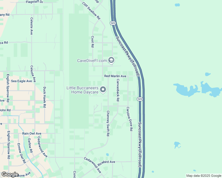 map of restaurants, bars, coffee shops, grocery stores, and more near 15108 Chimney Swift Road in Brooksville