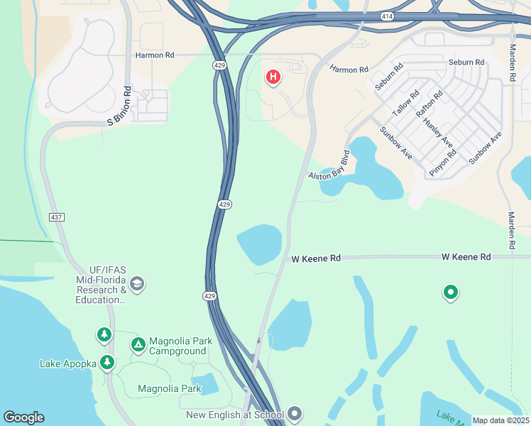 map of restaurants, bars, coffee shops, grocery stores, and more near 2302 Ocoee Apopka Road in Apopka