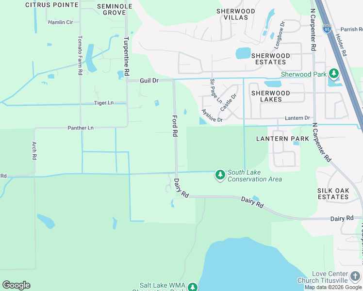 map of restaurants, bars, coffee shops, grocery stores, and more near 1657 Ford Road in Mims