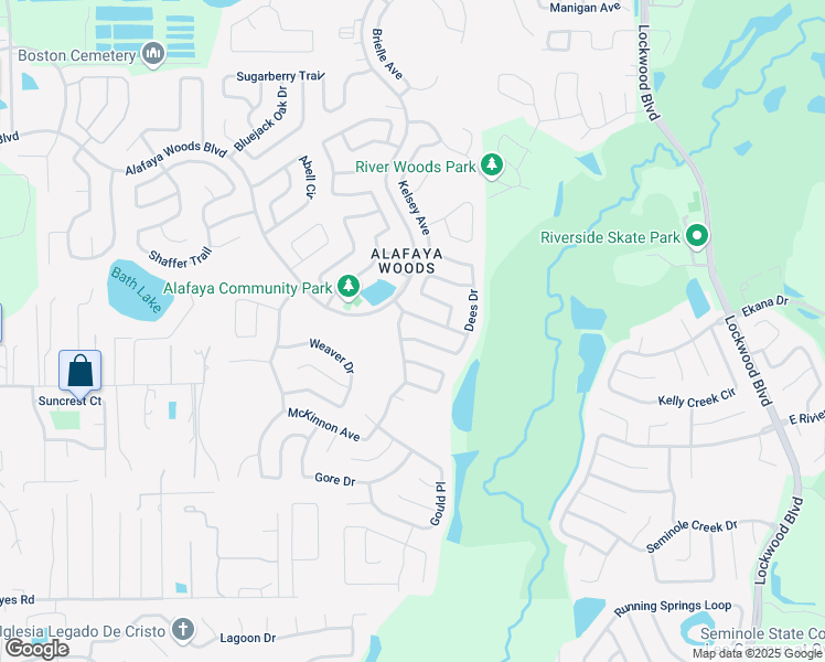 map of restaurants, bars, coffee shops, grocery stores, and more near 1088 McKinnon Avenue in Oviedo