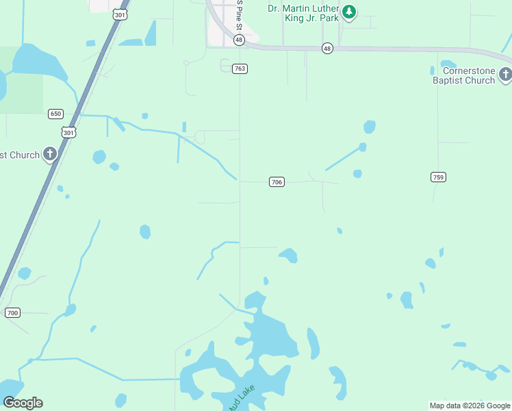 map of restaurants, bars, coffee shops, grocery stores, and more near 7614 County Road 763 in Bushnell