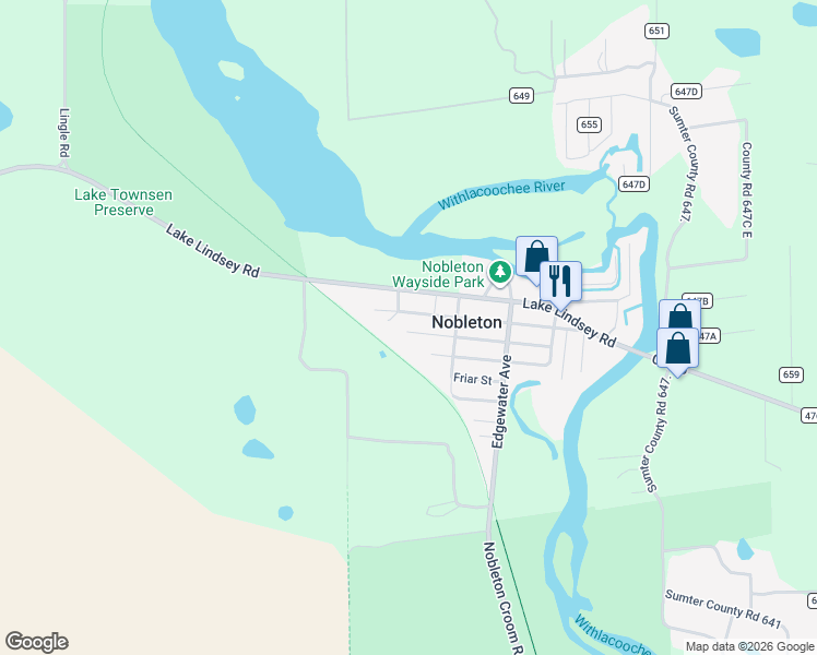 map of restaurants, bars, coffee shops, grocery stores, and more near 28424 Forbes Street in Brooksville