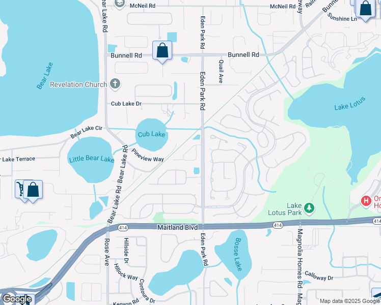 map of restaurants, bars, coffee shops, grocery stores, and more near 1305 Hampshire Place Circle in Altamonte Springs