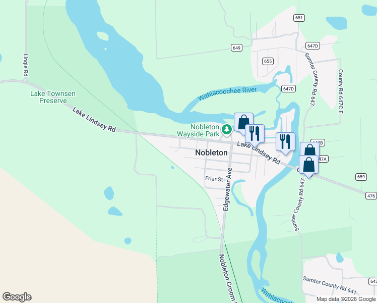 map of restaurants, bars, coffee shops, grocery stores, and more near 28424 Forbes Street in Brooksville