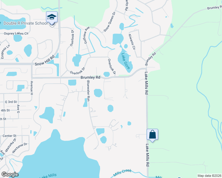 map of restaurants, bars, coffee shops, grocery stores, and more near 1845 Shady Grove Ct in Chuluota