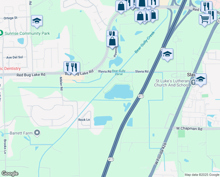 map of restaurants, bars, coffee shops, grocery stores, and more near 1989 Summer Club Drive in Oviedo