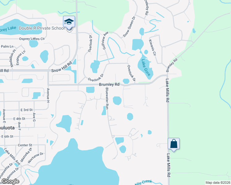 map of restaurants, bars, coffee shops, grocery stores, and more near 1845 Shady Grove Court in Chuluota