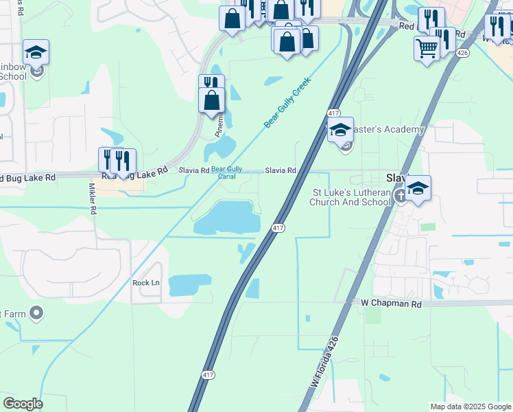 map of restaurants, bars, coffee shops, grocery stores, and more near 1909 Summer Club Drive in Oviedo