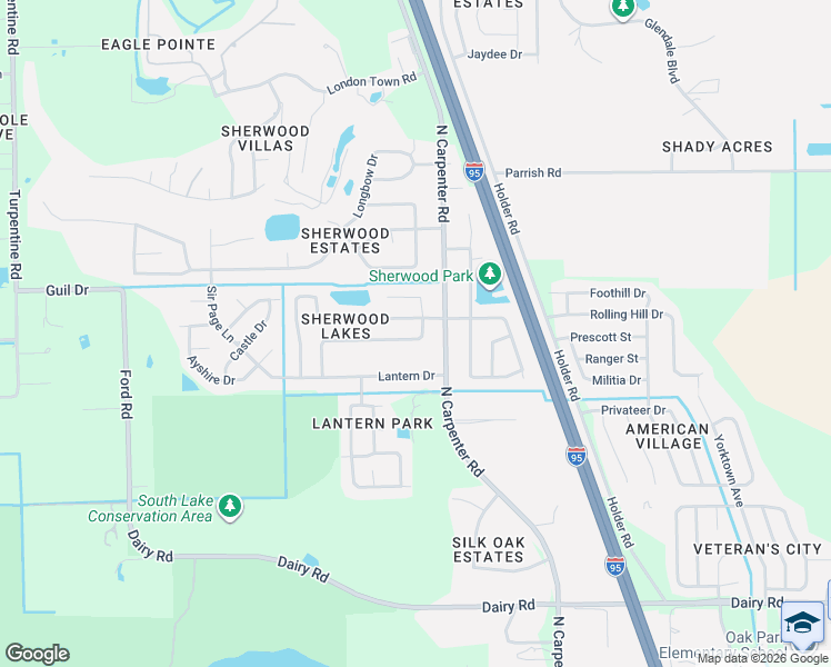 map of restaurants, bars, coffee shops, grocery stores, and more near 4212 Pondapple Drive in Titusville