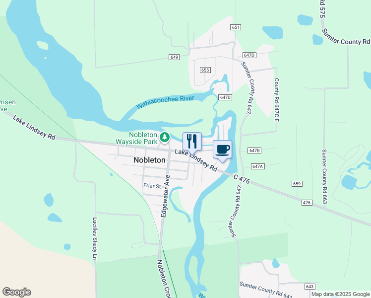 map of restaurants, bars, coffee shops, grocery stores, and more near 29133 Lawton Drive in Brooksville