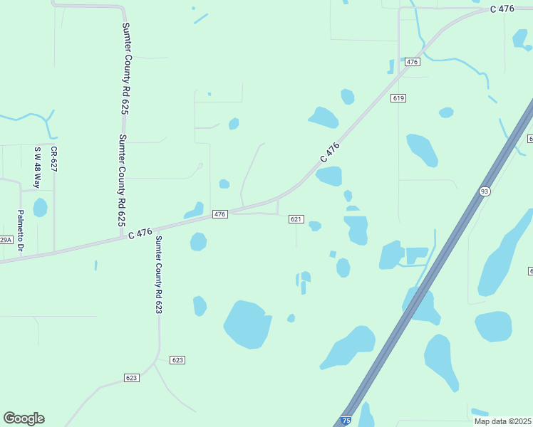 map of restaurants, bars, coffee shops, grocery stores, and more near 3963 County Road 621 in Bushnell