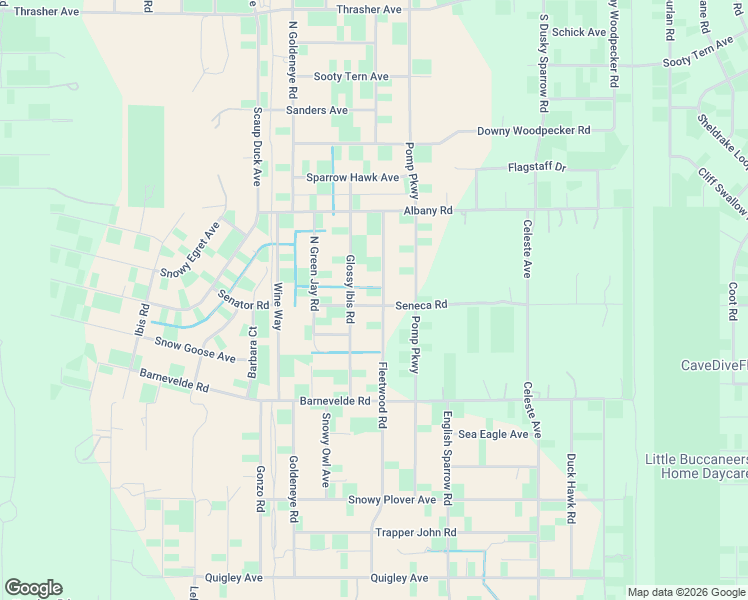 map of restaurants, bars, coffee shops, grocery stores, and more near 15315 Fleetwood Road in Brooksville