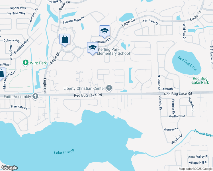 map of restaurants, bars, coffee shops, grocery stores, and more near 875 Nonastone Run in Casselberry