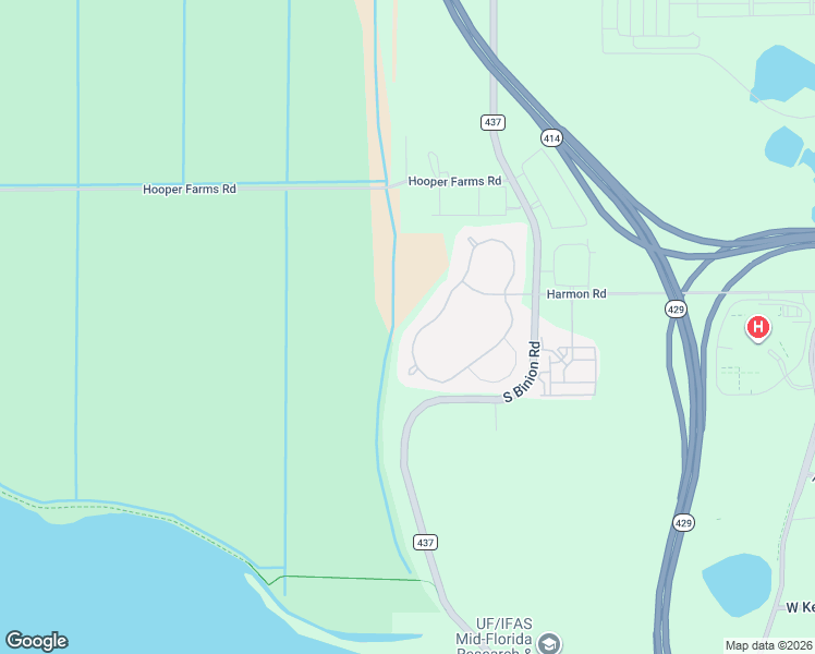 map of restaurants, bars, coffee shops, grocery stores, and more near 2205 Panoramic Circle in Apopka